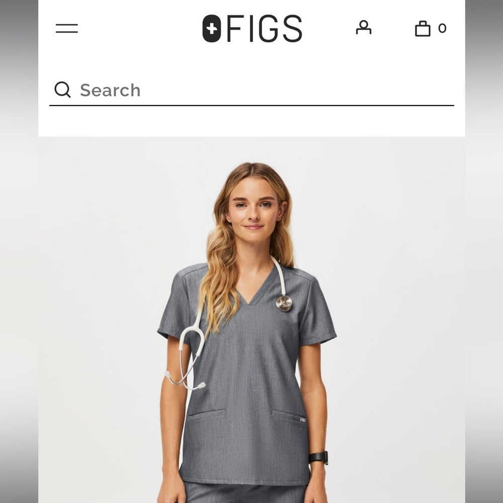BRAND NEW Figs Casma 3 pocket scrub top